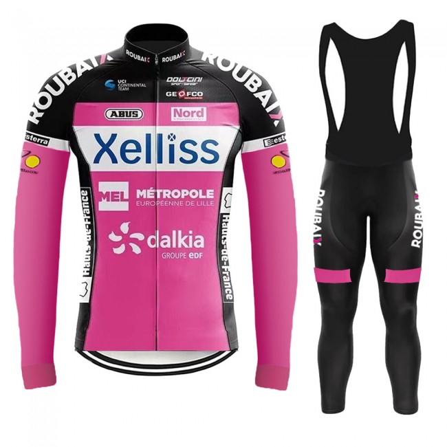 Xelliss Pro Team 2021 Fietskleding Fietsshirt Lange Mouw+Lange Fietsbroek Bib 20210408 Xelliss Pro Team 2021 Fietskleding Fietsshirt Lange Mouw+Lange Fietsbroek Bib 20210408