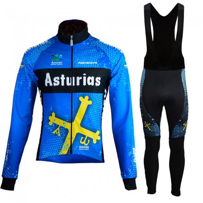 Asturias Pro Team 2021 Fietskleding Fietsshirt Lange Mouw+Lange Fietsbroek Bib 20210330 Asturias Pro Team 2021 Fietskleding Fietsshirt Lange Mouw+Lange Fietsbroek Bib 20210330