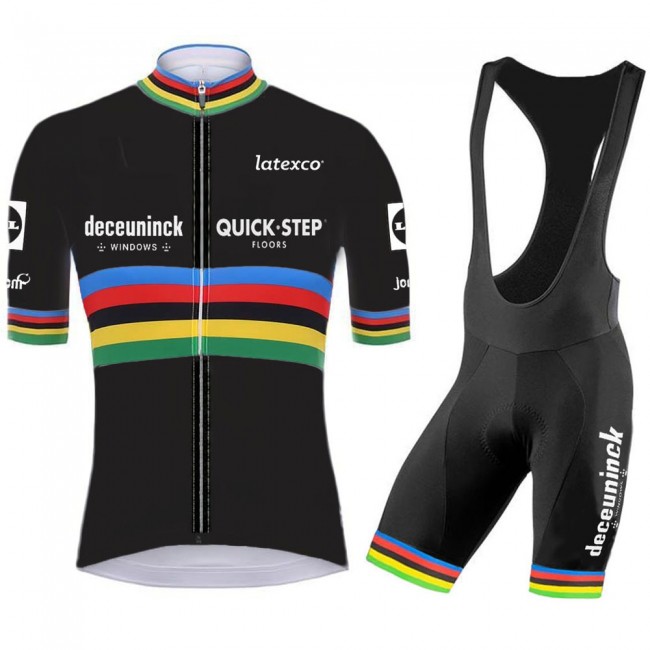 quick step champion Pro 2021 Team Fietskleding Fietsshirt Korte Mouw+Korte Fietsbroeken Bib 20210508 quick step champion Pro 2021 Team Fietskleding Fietsshirt Korte Mouw+Korte Fietsbroeken Bib 20210508