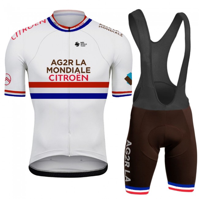 Ag2r France Champion Pro Team 2021 Fietskleding Fietsshirt Korte Mouw+Korte Fietsbroeken Bib 20210517 Ag2r France Champion Pro Team 2021 Fietskleding Fietsshirt Korte Mouw+Korte Fietsbroeken Bib 20210517