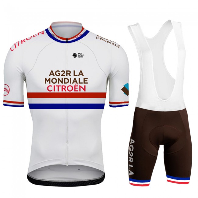 Ag2r France Champion Pro Team 2021 Fietskleding Fietsshirt Korte Mouw+Korte Fietsbroeken Bib 20210519 Ag2r France Champion Pro Team 2021 Fietskleding Fietsshirt Korte Mouw+Korte Fietsbroeken Bib 20210519