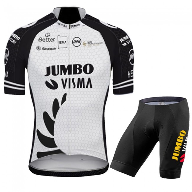 White Jumbo Visma New Zealand Pro Team 2021 Fietskleding Fietsshirt Korte Mouw+Korte Fietsbroeken Bib 20210600 White Jumbo Visma New Zealand Pro Team 2021 Fietskleding Fietsshirt Korte Mouw+Korte Fietsbroeken Bib 20210600