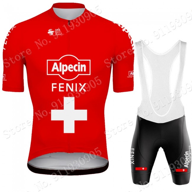 Alpecin Fenix Swiss Pro Team 2021 Fietskleding Fietsshirt Korte Mouw+Korte Fietsbroeken Bib 70605 Alpecin Fenix Swiss Pro Team 2021 Fietskleding Fietsshirt Korte Mouw+Korte Fietsbroeken Bib 70605