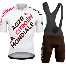 Team Ag2r White Fietskleding Fietsshirt Korte Mouw+Korte Fietsbroeken Bib 202266 Team Ag2r White Fietskleding Fietsshirt Korte Mouw+Korte Fietsbroeken Bib 202266