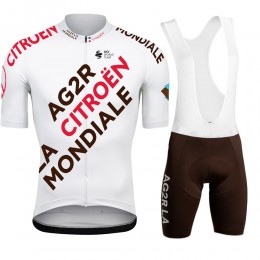 Team Ag2r White Fietskleding Fietsshirt Korte Mouw+Korte Fietsbroeken Bib 202267 Team Ag2r White Fietskleding Fietsshirt Korte Mouw+Korte Fietsbroeken Bib 202267