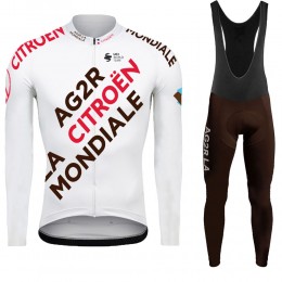 Ag2r 2022 Pro Team Fietskleding Fietsshirt Lange Mouw+Lange Fietsbroek Bib 202274 Ag2r 2022 Pro Team Fietskleding Fietsshirt Lange Mouw+Lange Fietsbroek Bib 202274