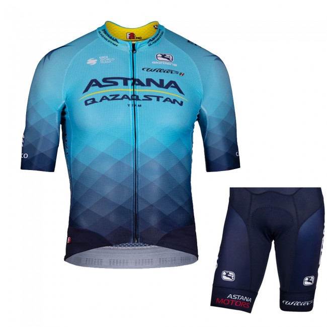 Team ASTANA QAZAQSTAN 2022 Fietskleding Fietsshirt Korte Mouw+Korte Fietsbroeken Bib 2022052917 Team ASTANA QAZAQSTAN 2022 Fietskleding Fietsshirt Korte Mouw+Korte Fietsbroeken Bib 2022052917