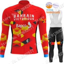 Winter Bahrain Victorious 2022 Pro Team Fietskleding Fietsshirt Lange Mouw+Lange Fietsbroek 202201102 Winter Bahrain Victorious 2022 Pro Team Fietskleding Fietsshirt Lange Mouw+Lange Fietsbroek 202201102