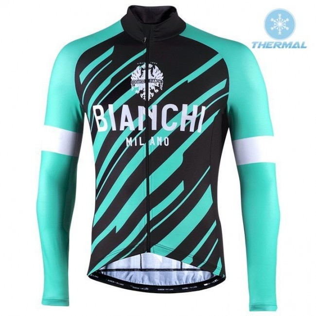 2022 Bianchi Milano Bianzone Green Thermal Fietsshirt Lange Mouw BgECo 2022 Bianchi Milano Bianzone Green Thermal Fietsshirt Lange Mouw BgECo