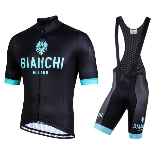2022 Bianchi Milano Levane Black Fietskleding Fietsshirt Korte Mouw+Korte Fietsbroeken Bib AY6aI 2022 Bianchi Milano Levane Black Fietskleding Fietsshirt Korte Mouw+Korte Fietsbroeken Bib AY6aI