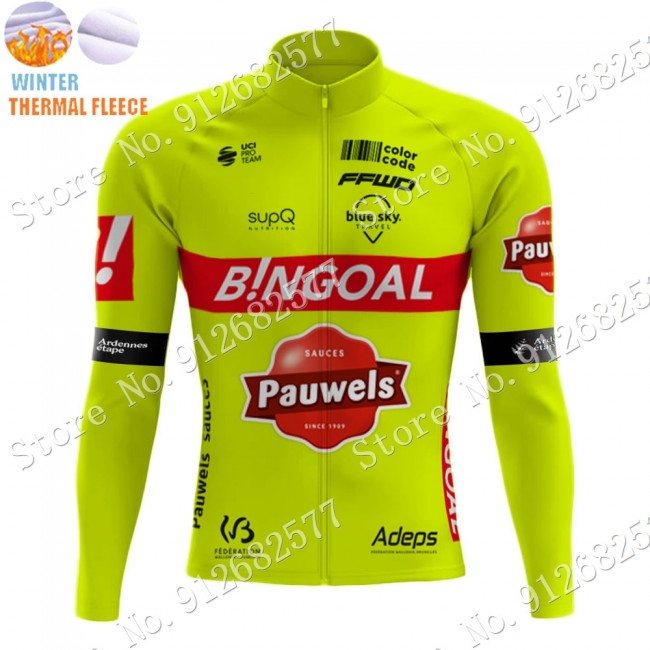 Winter bingoal WALLONIE BRUXELLES 2022 Pro Team Fietsshirt Lange Mouw 202202197 Winter bingoal WALLONIE BRUXELLES 2022 Pro Team Fietsshirt Lange Mouw 202202197
