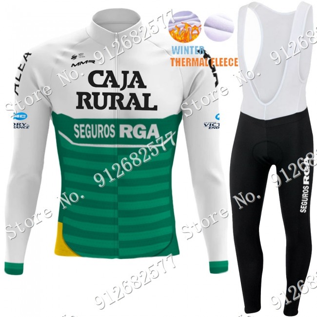 Winter Caja Rural 2022 Pro Team Fietskleding Fietsshirt Lange Mouw+Lange Fietsbroek Bib 2022122521 Winter Caja Rural 2022 Pro Team Fietskleding Fietsshirt Lange Mouw+Lange Fietsbroek Bib 2022122521