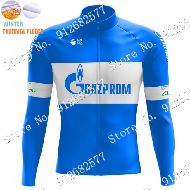 Winter gazprom rusvelo 2022 Pro Team Fietsshirt Lange Mouw 2022122602 Winter gazprom rusvelo 2022 Pro Team Fietsshirt Lange Mouw 2022122602