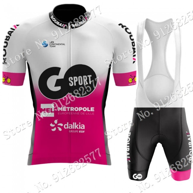 Team go sport roubaix 2022 Fietskleding Fietsshirt Korte Mouw+Korte Fietsbroeken Bib 2022030607 Team go sport roubaix 2022 Fietskleding Fietsshirt Korte Mouw+Korte Fietsbroeken Bib 2022030607