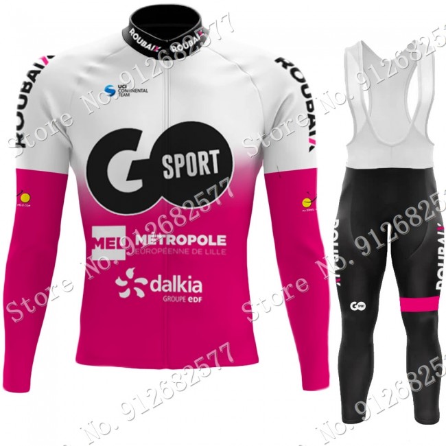 go sport roubaix 2022 Pro Team Fietskleding Fietsshirt Lange Mouw+Lange Fietsbroek Bib 2022030614 go sport roubaix 2022 Pro Team Fietskleding Fietsshirt Lange Mouw+Lange Fietsbroek Bib 2022030614