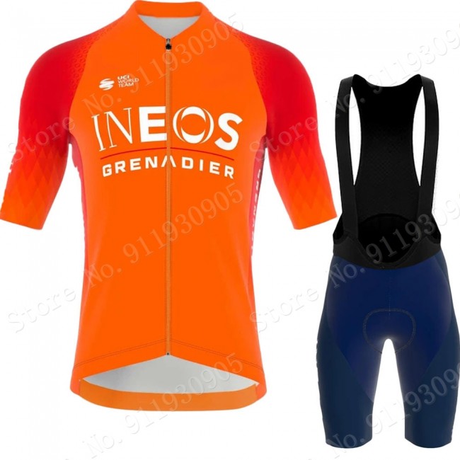 ineos grenadier Tour De France 2022 Team Fietskleding Fietsshirt Korte Mouw+Korte Fietsbroeken Bib Orange 202225 ineos grenadier Tour De France 2022 Team Fietskleding Fietsshirt Korte Mouw+Korte Fietsbroeken Bib Orange 202225