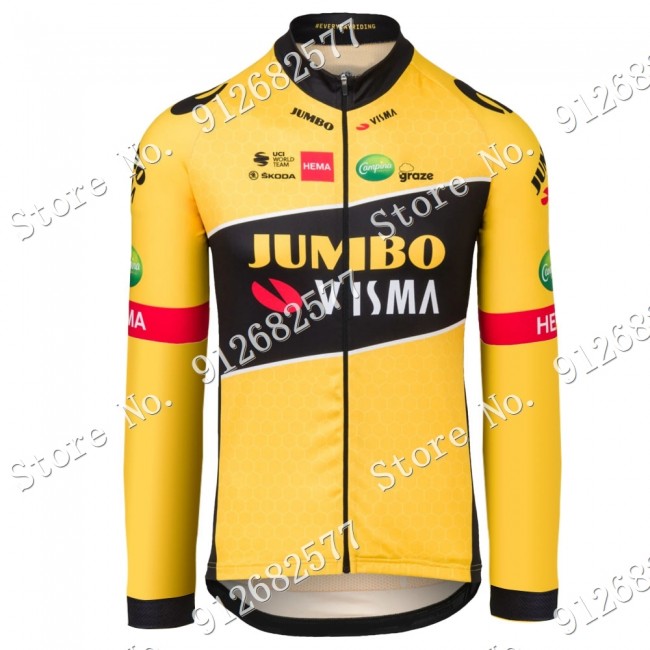 jumbo visma 2022 Pro Team Fietsshirt Lange Mouw 2022122574 jumbo visma 2022 Pro Team Fietsshirt Lange Mouw 2022122574