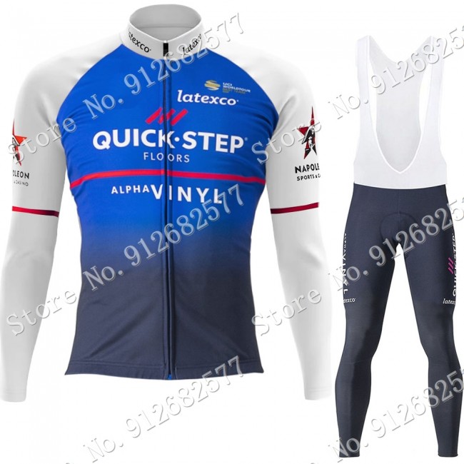 Quick Step Alpha Vinyl 2022 Pro Team Fietskleding Fietsshirt Lange Mouw+Lange Fietsbroek 202201053 Quick Step Alpha Vinyl 2022 Pro Team Fietskleding Fietsshirt Lange Mouw+Lange Fietsbroek 202201053
