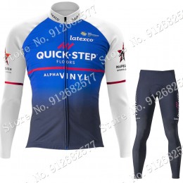 Quick Step Alpha Vinyl 2022 Pro Team Fietskleding Fietsshirt Lange Mouw+Lange Fietsbroek Bib 202201054 Quick Step Alpha Vinyl 2022 Pro Team Fietskleding Fietsshirt Lange Mouw+Lange Fietsbroek Bib 202201054