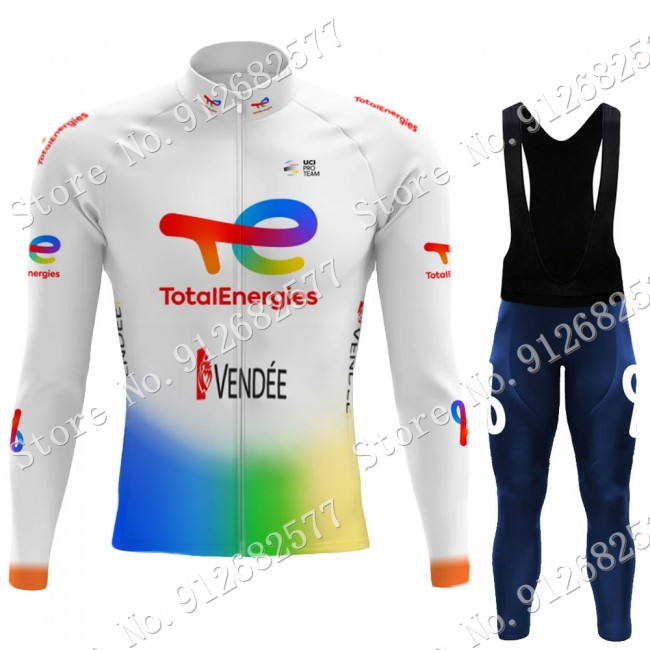 Total New Energies 2022 Pro Team Fietskleding Fietsshirt Lange Mouw+Lange Fietsbroek Bib 202202145 Total New Energies 2022 Pro Team Fietskleding Fietsshirt Lange Mouw+Lange Fietsbroek Bib 202202145