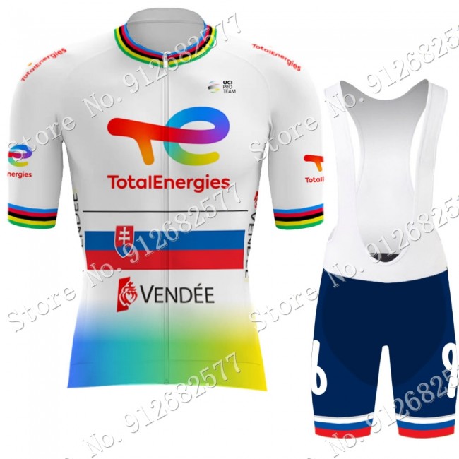 Team Total New Energies Slovenia champion 2022 Fietskleding Fietsshirt Korte Mouw+Korte Fietsbroeken Bib 202202118 Team Total New Energies Slovenia champion 2022 Fietskleding Fietsshirt Korte Mouw+Korte Fietsbroeken Bib 202202118