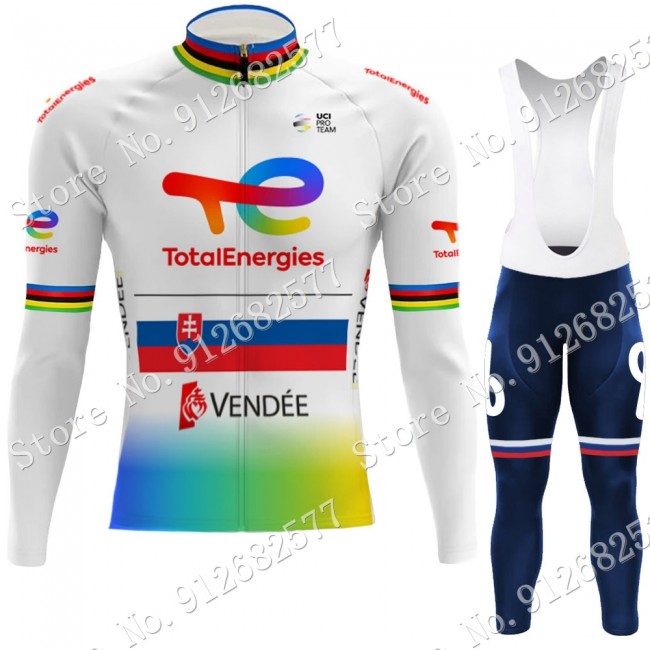 Total New Energies Slovenia champion 2022 Pro Team Fietskleding Fietsshirt Lange Mouw+Lange Fietsbroek 202202125 Total New Energies Slovenia champion 2022 Pro Team Fietskleding Fietsshirt Lange Mouw+Lange Fietsbroek 202202125