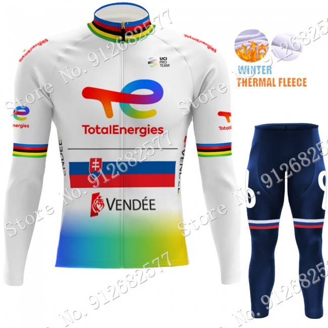 Winter Total New Energies Slovenia champion 2022 Pro Team Fietskleding Fietsshirt Lange Mouw+Lange Fietsbroek Bib 202202133 Winter Total New Energies Slovenia champion 2022 Pro Team Fietskleding Fietsshirt Lange Mouw+Lange Fietsbroek Bib 202202133