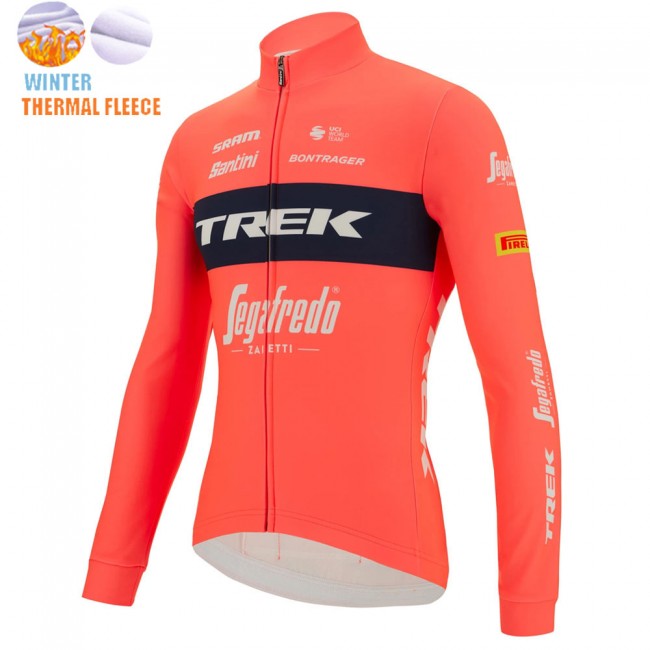 Winter Fleece Trek Segafredo 2022 Pro Team Fietsshirt Lange Mouw rood 202212187 Winter Fleece Trek Segafredo 2022 Pro Team Fietsshirt Lange Mouw rood 202212187