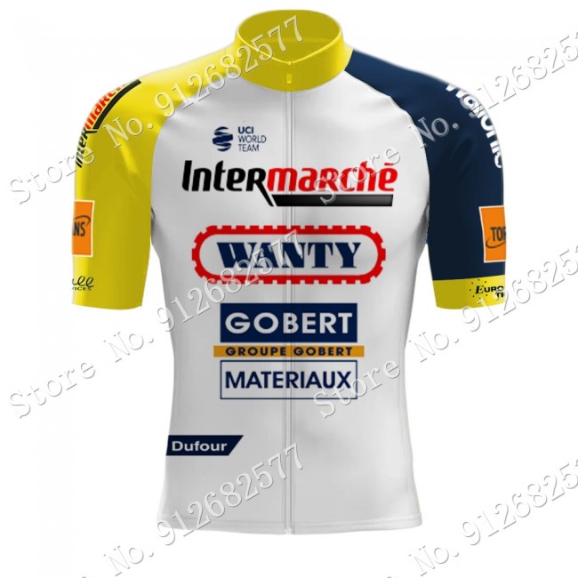 Team Wanty Gobert 2022 Wielerkleding Fietsshirt Korte Mouw Yellow 202202176 Team Wanty Gobert 2022 Wielerkleding Fietsshirt Korte Mouw Yellow 202202176