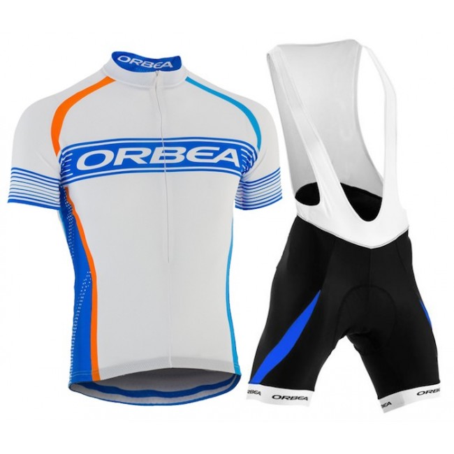 2015 Orbea wit-blauw Fietskleding Set Fietsshirt Korte Mouwen+Fietsbroek Bib Korte 2199 2015 Orbea wit-blauw Fietskleding Set Fietsshirt Korte Mouwen+Fietsbroek Bib Korte 2199
