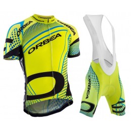 2015 Orbea fluo geel blauw Fietskleding Set Fietsshirt Korte Mouwen+Fietsbroek Bib Korte 2201 2015 Orbea fluo geel blauw Fietskleding Set Fietsshirt Korte Mouwen+Fietsbroek Bib Korte 2201