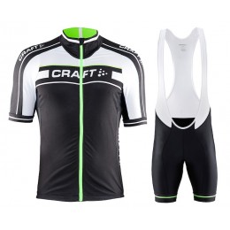 2015 Craft Bike Grand Tour zwart-wit-groen Fietskleding Set Fietsshirt Korte Mouwen+Fietsbroek Bib Korte 2153 2015 Craft Bike Grand Tour zwart-wit-groen Fietskleding Set Fietsshirt Korte Mouwen+Fietsbroek Bib Korte 2153