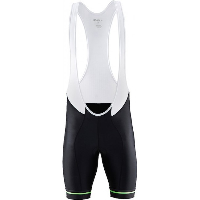 2015 Craft Bike Grand Tour zwart-wit-groen Bib Fietsbroek Korte 2155 2015 Craft Bike Grand Tour zwart-wit-groen Bib Fietsbroek Korte 2155
