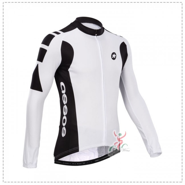 Assos 2014 Fietsshirt lange mouw Zwart Wit 1422 Assos 2014 Fietsshirt lange mouw Zwart Wit 1422