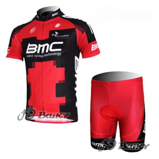 BMC Racing Team Fietsshirt Korte mouw Korte fietsbroeken met zeem Kits rood 4055 BMC Racing Team Fietsshirt Korte mouw Korte fietsbroeken met zeem Kits rood 4055