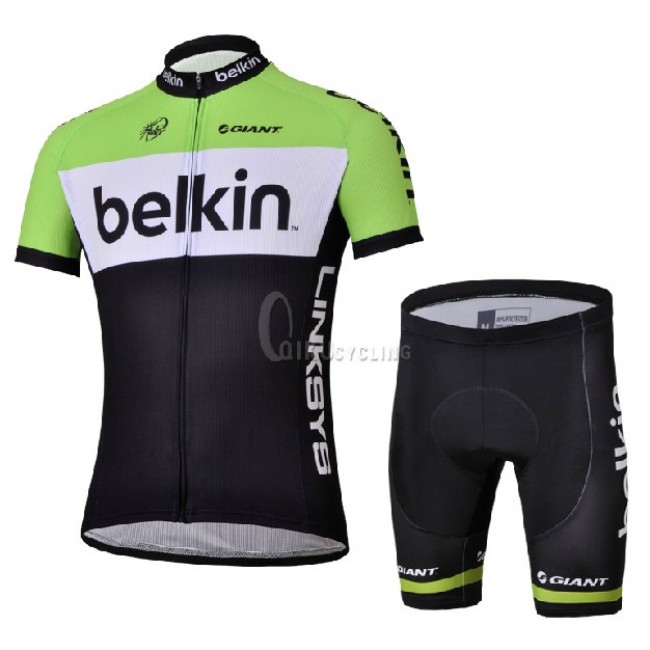 Belkin Pro Team Blanco Fietskleding Fietsshirt Korte Mouwen+Fietsbroek Korte zeem 863 Belkin Pro Team Blanco Fietskleding Fietsshirt Korte Mouwen+Fietsbroek Korte zeem 863