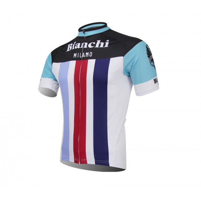 Bianchi 2014 Fietsshirt Korte mouw wit Red Blue 835 Bianchi 2014 Fietsshirt Korte mouw wit Red Blue 835