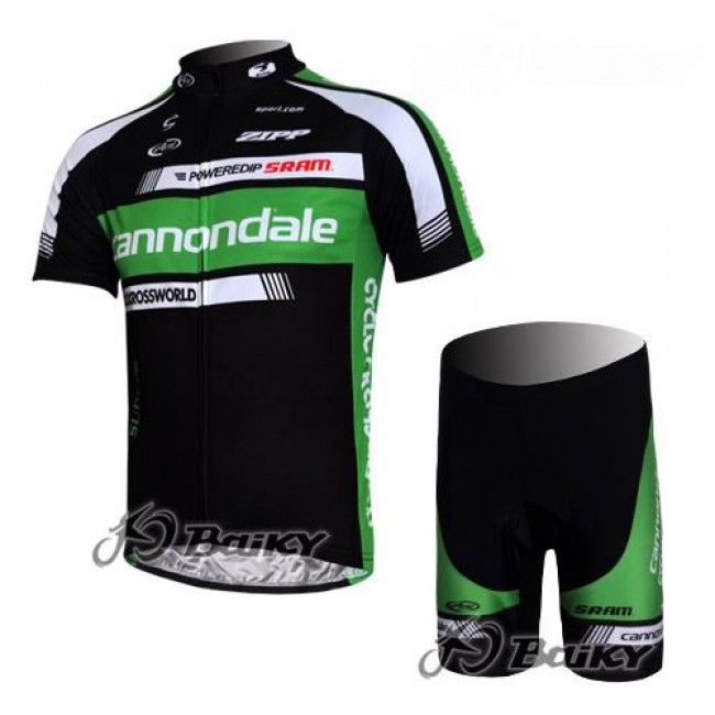 Cannondale Pro Team Fietsshirt Korte mouw Korte fietsbroeken met zeem Kits groen zwart 46 Cannondale Pro Team Fietsshirt Korte mouw Korte fietsbroeken met zeem Kits groen zwart 46