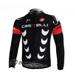 Castelli Pro Team Fietsshirt lange mouw zwart 4449 Castelli Pro Team Fietsshirt lange mouw zwart 4449