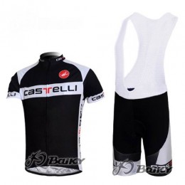 Castelli Pro Team Fietsshirt Korte mouw Korte fietsbroeken Bib met zeem Kits zwart wit 4251 Castelli Pro Team Fietsshirt Korte mouw Korte fietsbroeken Bib met zeem Kits zwart wit 4251