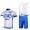 FDJ-BigMatFietspakken Fietsshirt Korte+Korte koersbroeken Bib wit blauw 4243