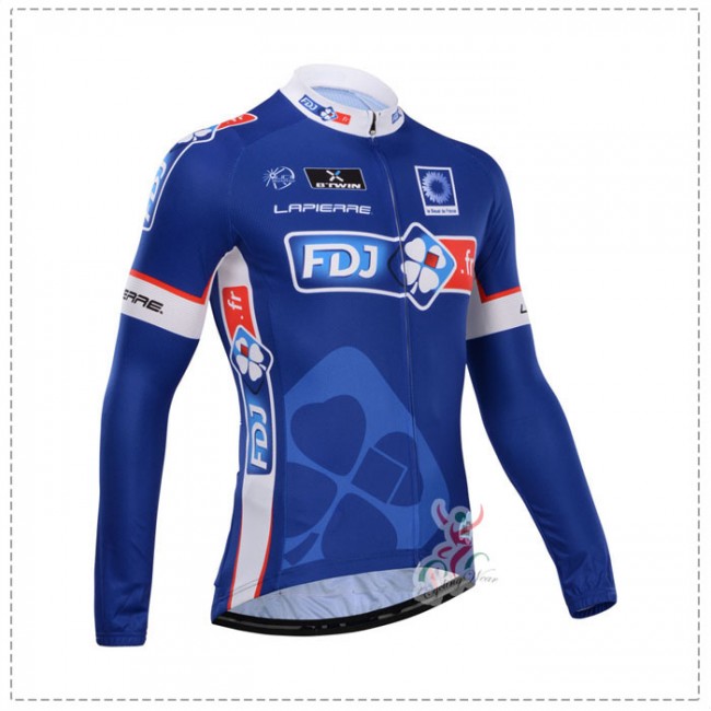 FDJ.fr 2014 Fietsshirt lange mouw Blauw 960 FDJ.fr 2014 Fietsshirt lange mouw Blauw 960