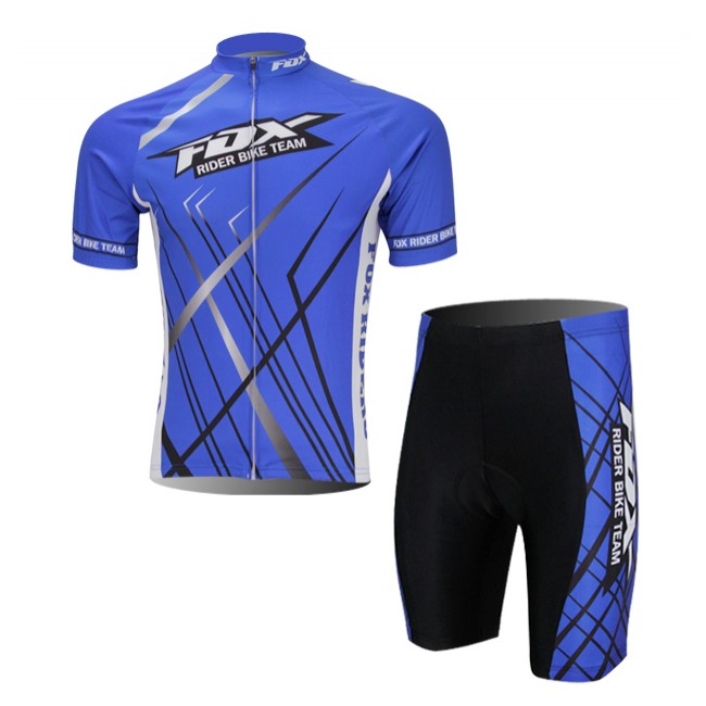 FOX 2014 Fietskleding Fietsshirt Korte Mouwen+Fietsbroek Korte zeem Blue 980 FOX 2014 Fietskleding Fietsshirt Korte Mouwen+Fietsbroek Korte zeem Blue 980