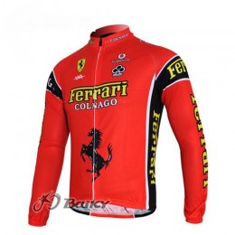 Ferrari Colnago Pro Team Fietsshirt lange mouw rood 159 Ferrari Colnago Pro Team Fietsshirt lange mouw rood 159