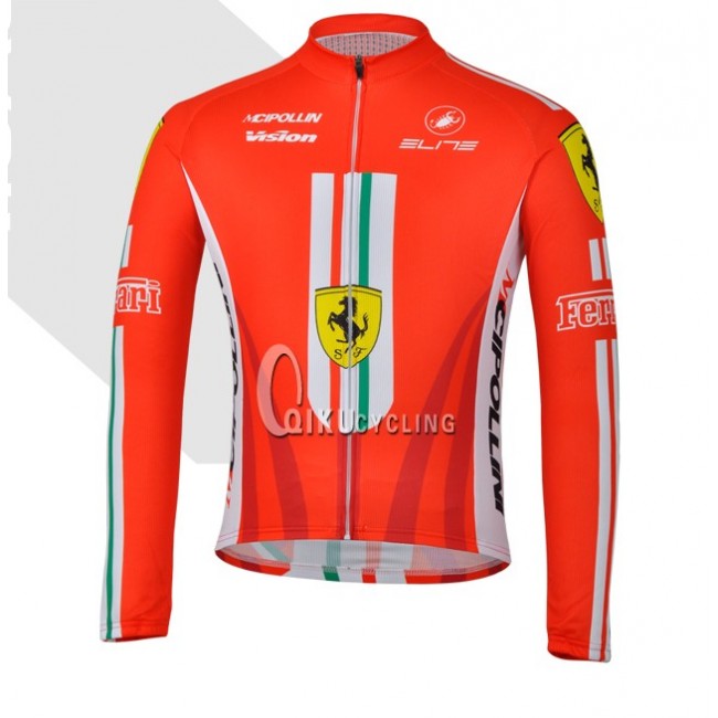 Ferrari Team Castelli Cipollini Fietsshirt lange mouw 969 Ferrari Team Castelli Cipollini Fietsshirt lange mouw 969