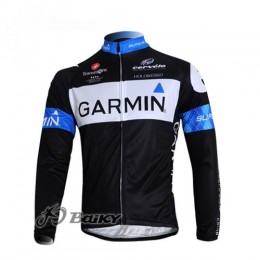 Garmin Barracuda Pro Team Fietsshirt lange mouw zwart blauw 4466 Garmin Barracuda Pro Team Fietsshirt lange mouw zwart blauw 4466