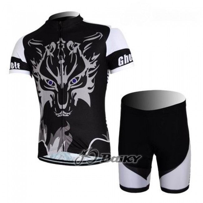 Ghost Wolf Fietspakken Fietsshirt Korte+Korte fietsbroeken zeemzwart 4076 Ghost Wolf Fietspakken Fietsshirt Korte+Korte fietsbroeken zeemzwart 4076