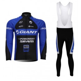 Giant Fietskleding Fietsshirt Lange Mouwen+lange fietsbroeken Bib zeem Blue 1044 Giant Fietskleding Fietsshirt Lange Mouwen+lange fietsbroeken Bib zeem Blue 1044