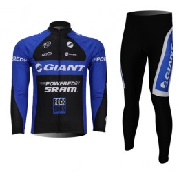 Giant Fietspakken Fietsshirt lange mouw+lange fietsbroeken Blue 1031 Giant Fietspakken Fietsshirt lange mouw+lange fietsbroeken Blue 1031