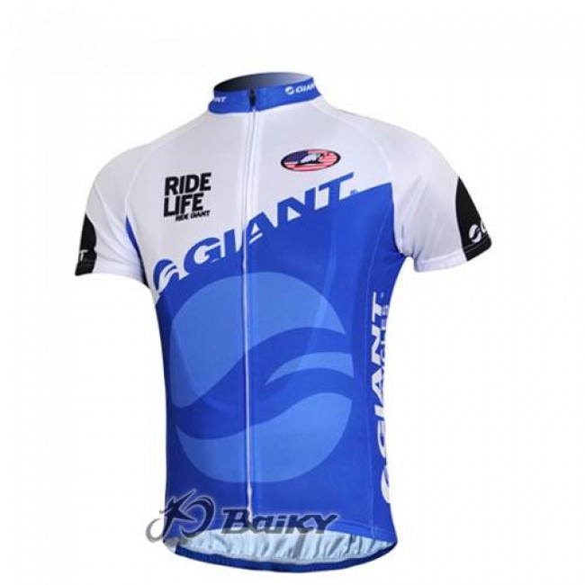 Giant Sram Pro Team Fietsshirt Korte mouw blauw wit 195 Giant Sram Pro Team Fietsshirt Korte mouw blauw wit 195